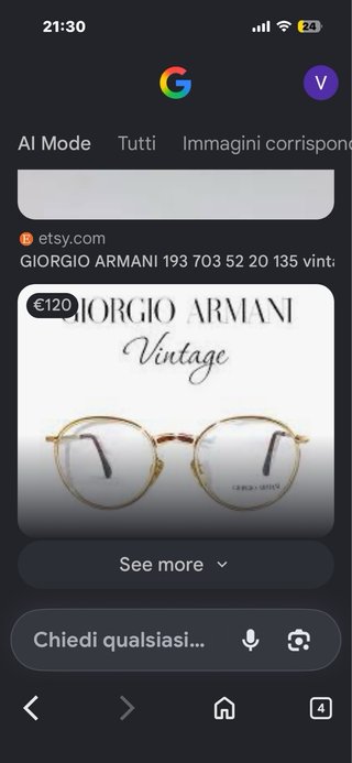 Occhiali da vista Giorgio Armani marroni