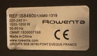 Plancha Vertical Vapor Rowenta IS8460D1