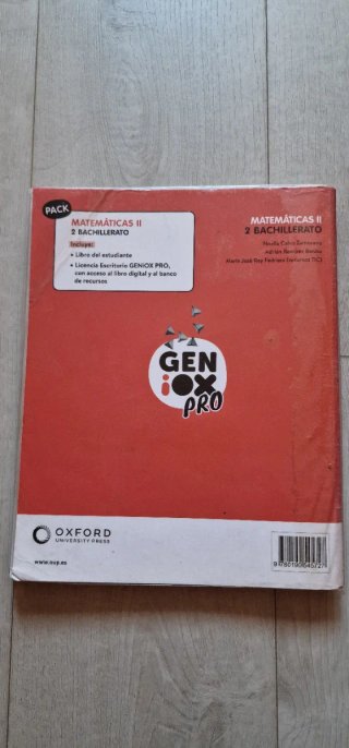 Matemáticas II 2 Bachillerato : Geniox