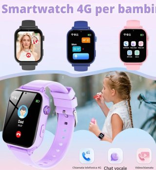Smartwatch Bambini 4G GPS Videochiamate HD Nuovo