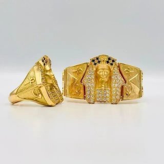 Sello Tutankamón Azul 18K
