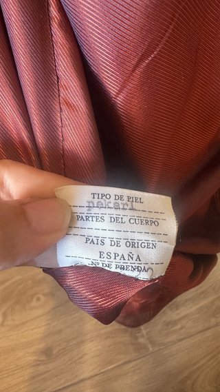 Abrigo ante vintage marrón
