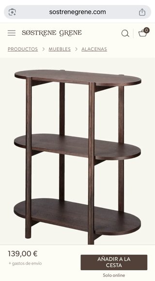 Estantería Sostrene Grene