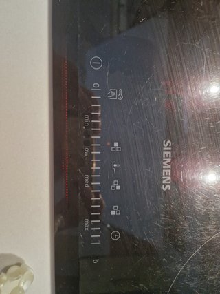 Placa de inducción Siemens negra