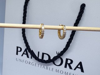 Pendientes Aro Pandora Abrazo Brillante