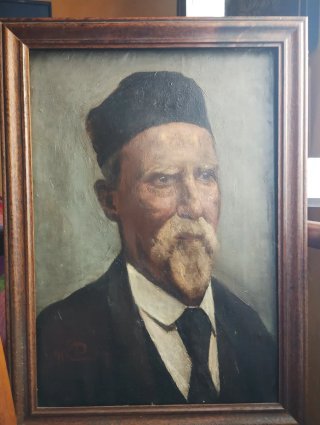 Dipinto olio su tela XIX secolo