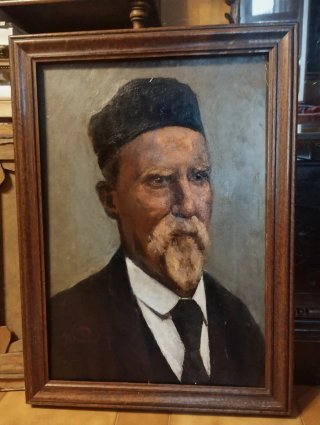 Dipinto olio su tela XIX secolo