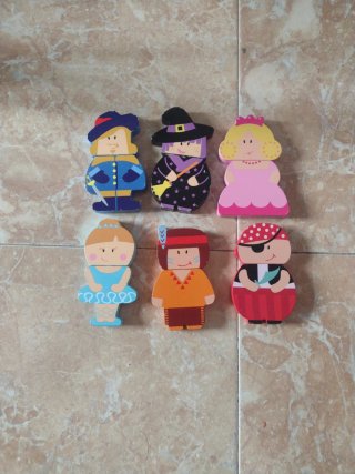 Figuras magnéticas infantiles de madera