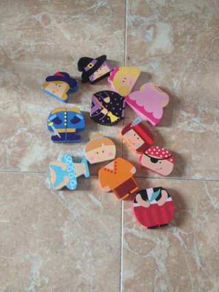Figuras magnéticas infantiles de madera