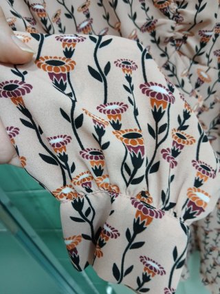 Vestido Sfera Talla M Estampado Floral