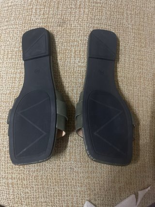 Sandalias planas caqui mujer talla 42