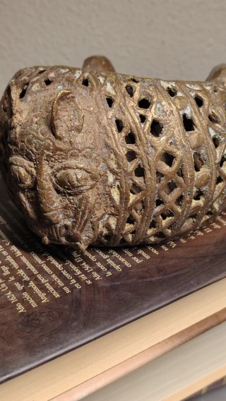 Brazalete Bronce Africano Leopardo.1 kgr.