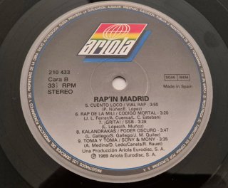Rap'in Madrid LP 1989 Vinilo
