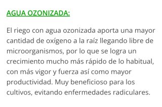 Generador Ozono Aire/Agua Water Master O3-400