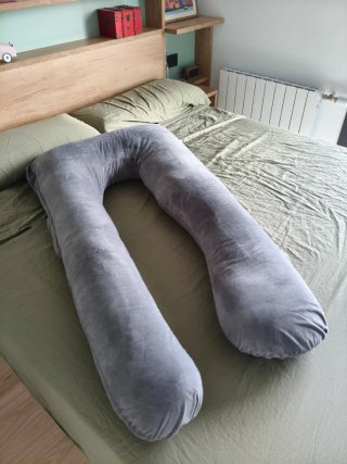Cojín de embarazo gris