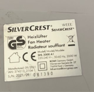 Calefactor y ventilador SilverCrest