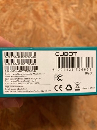 CUBOT KINGKONG Dura Negro
