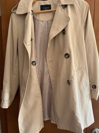 Trench impermeable mujer beige Corte Inglés