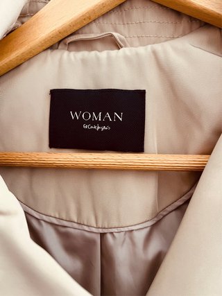 Trench impermeable mujer beige Corte Inglés