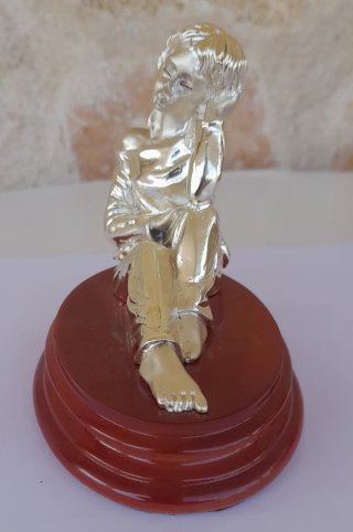 2 Figuras  Escultura - Plata de Ley.