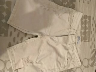 Bershka Shorts Blancos Rotos Unisex