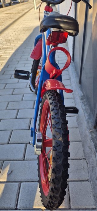 Bicicleta Infantil Spiderman Azul y Roja