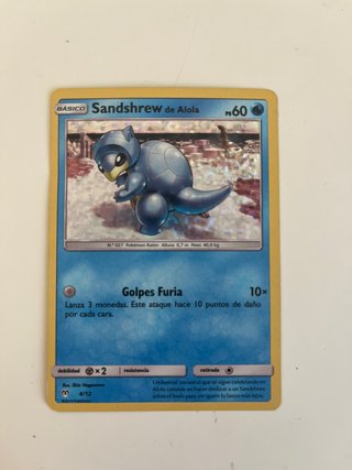 Sandshrew de Alola 4/12 McDonald's 2019