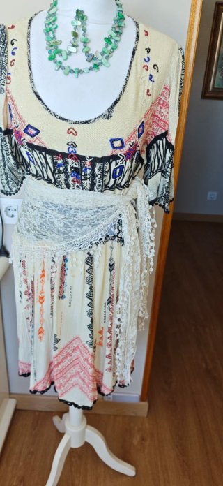 Vestido estampado étnico