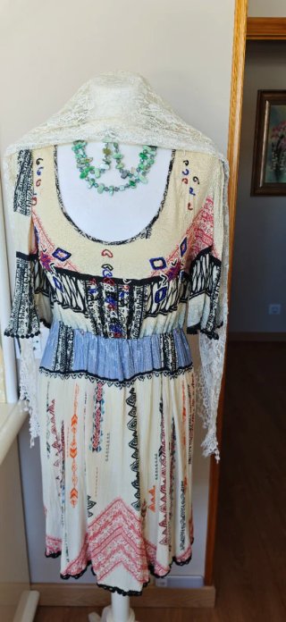 Vestido estampado étnico