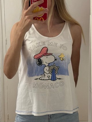 Camiseta casa pijama mujer Snoopy Peanuts