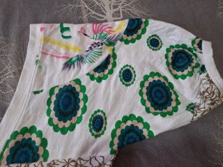 Camiseta Desigual Talla S Estampado Pájaros