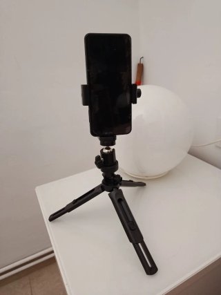 Aro de luz LED con trípode