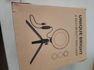 Aro de luz LED con trípode