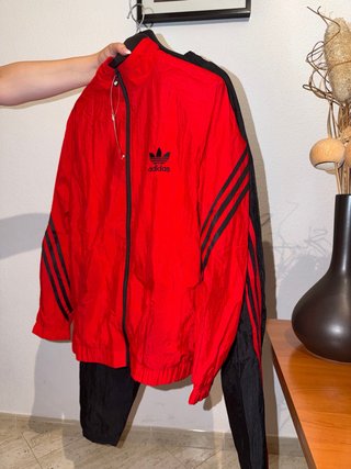Chándal Adidas Rojo y Negro