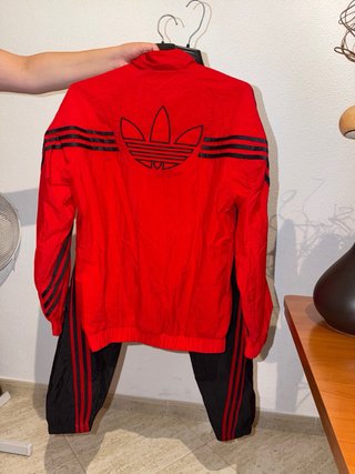 Chándal Adidas Rojo y Negro
