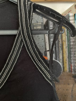 Top tul negro Morgan M