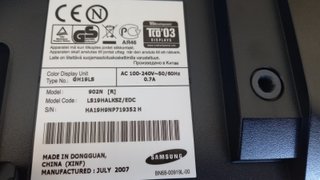 Samsung Syncmaster 902N Monitor