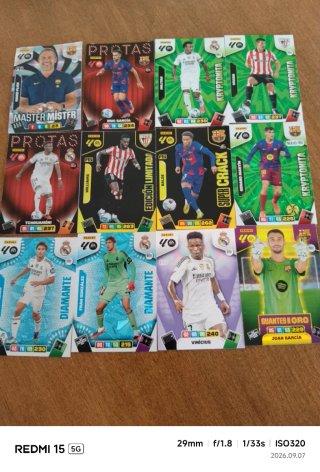 Colección cromos fútbol Panini Adrenalyn XL