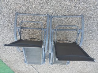 Hamacas de piscina grises