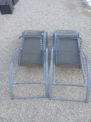 Hamacas de piscina grises