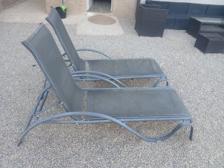 Hamacas de piscina grises