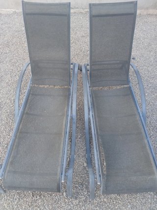 Hamacas de piscina grises
