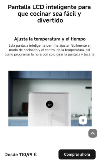 Xiaomi Freidora de Aire Inteligente 6.5L