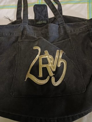 Bolso Roberto Verino Negro y Dorado