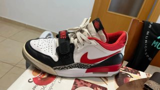 Jordan Legacy 312 Low Rojo Blanco