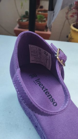 Cuñas esparto moradas