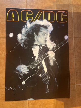 Póster AC/DC Angus Young Guitarra
