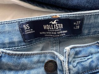Vaqueros Hollister Azules Ajustados