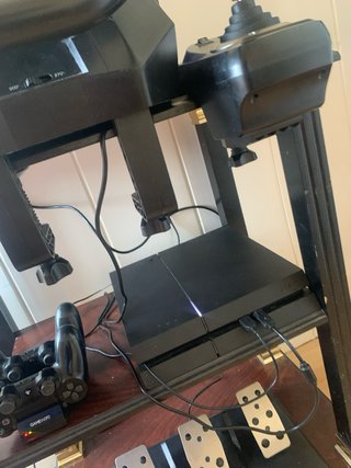 Volante PS4 con Pedales y Palanca de Cambios