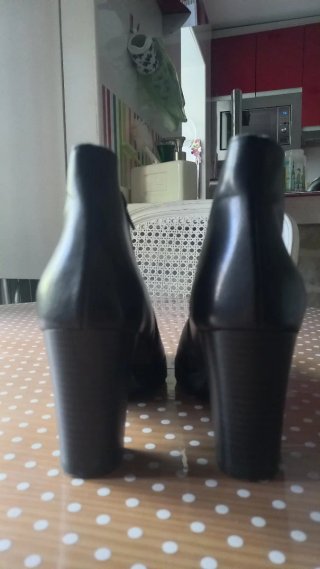 Botines Mimao Piel Tacón Mujer Negro